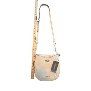 BRAND NEW STEVE MADDEN BMAXXY CROSSBODY CREAM CHAIN STRAP TURNLOCK AUTHENTIC TAG